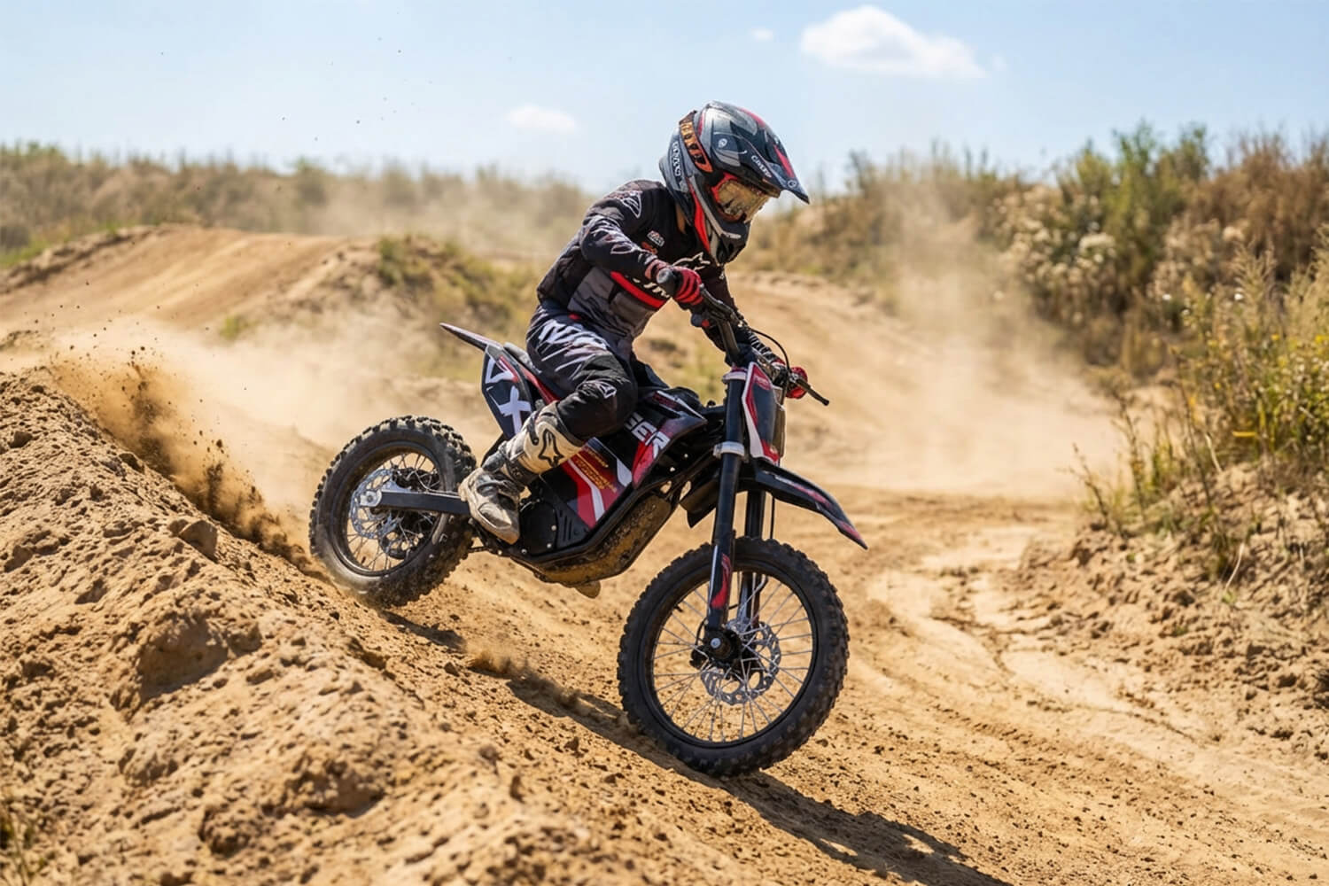 Tiger VX 2000W 60V LI-ION Electric Dirt Bike - Big Wheels 14/12